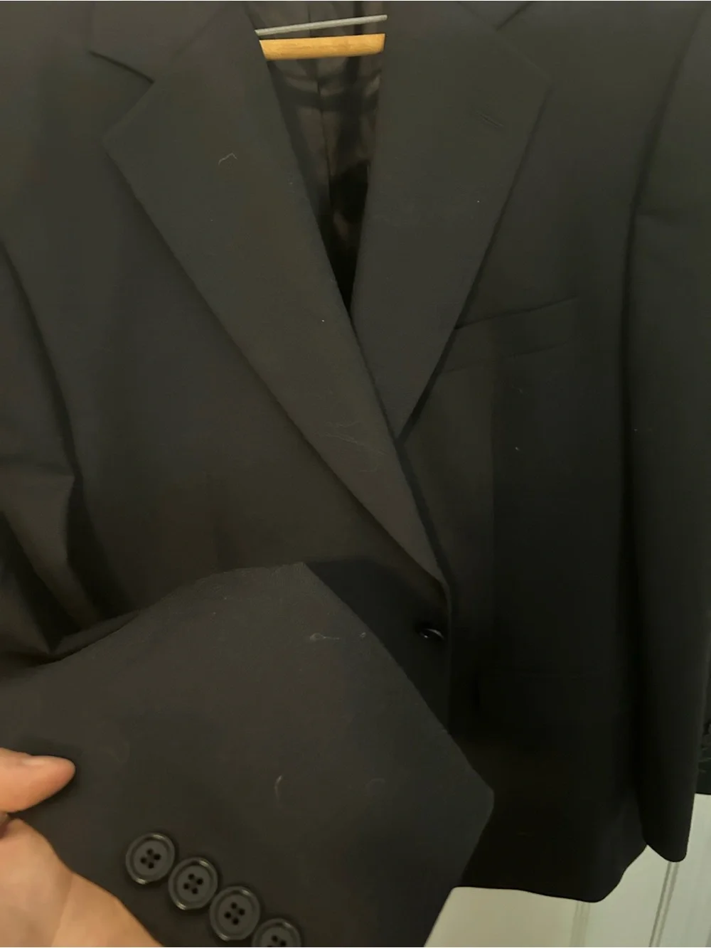 Brooks Brothers Black Two-Button Men's Suit Jacket
